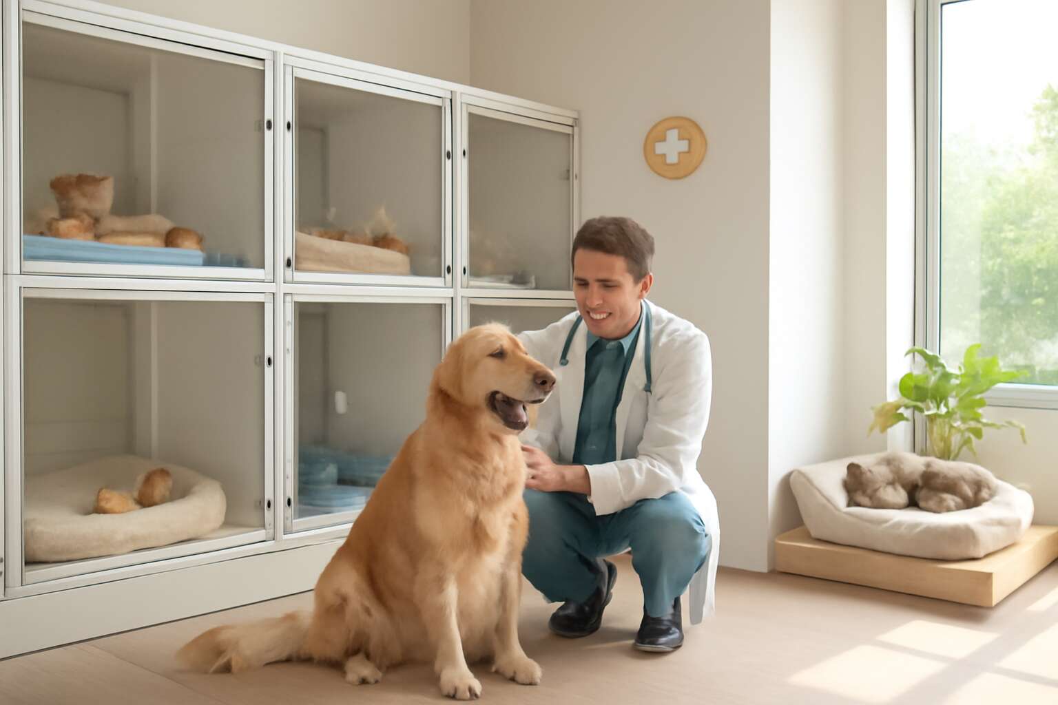 vet clinic with boarding