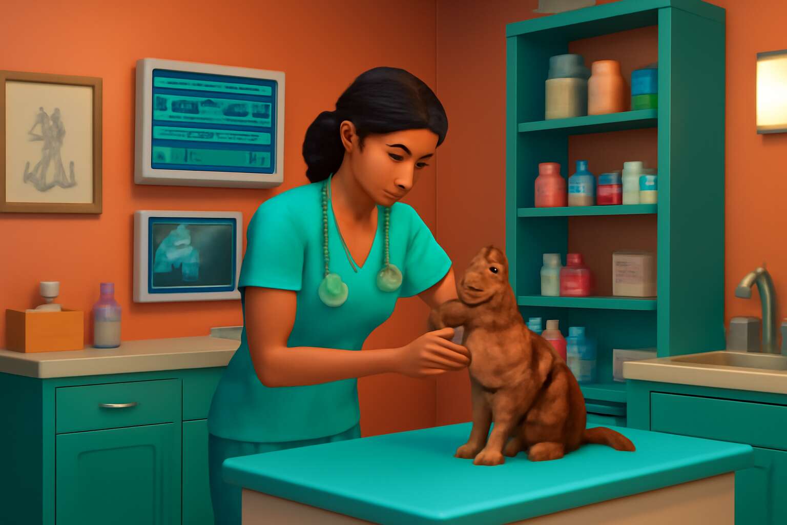 how to vet clinic sims 4